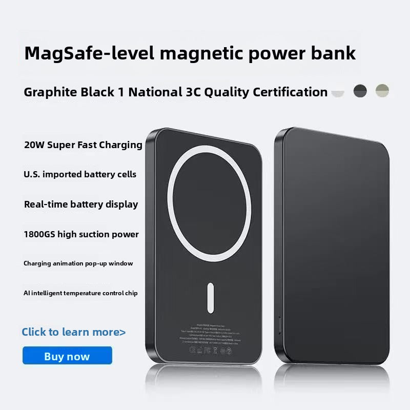SnapCharger MagSafe Wireless Power Bank – Snap & Charge Magnetic Portable Charger