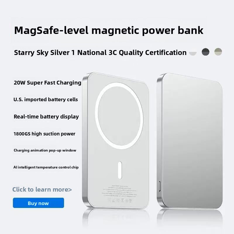 SnapCharger MagSafe Wireless Power Bank – Snap & Charge Magnetic Portable Charger