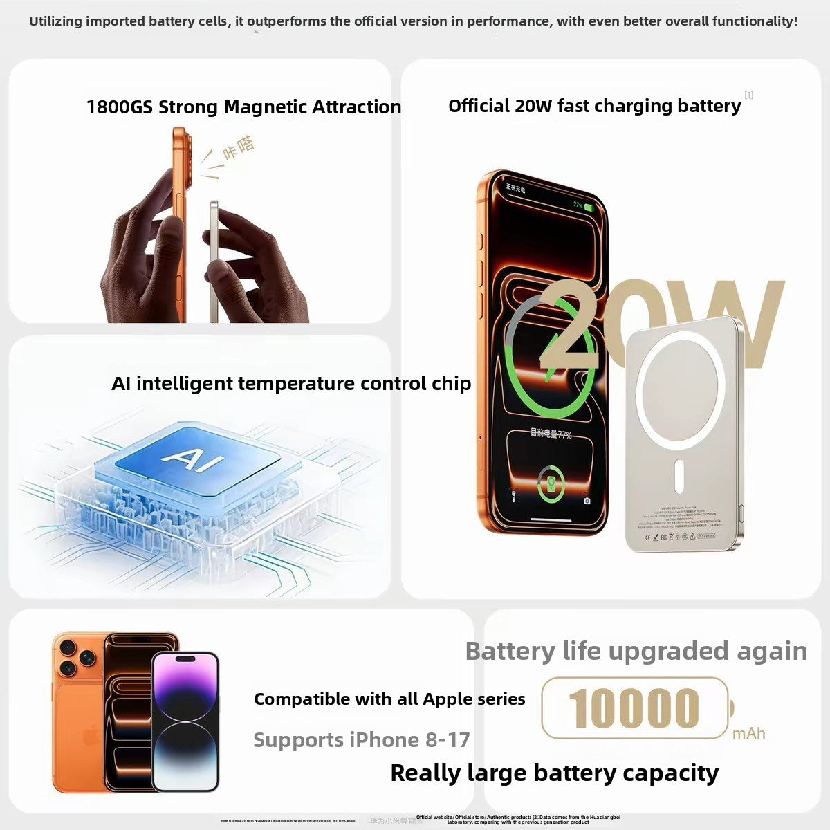 SnapCharger MagSafe Wireless Power Bank – Snap & Charge Magnetic Portable Charger