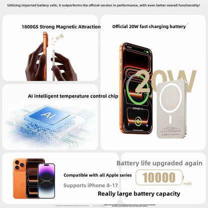 SnapCharger MagSafe Wireless Power Bank – Snap & Charge Magnetic Portable Charger