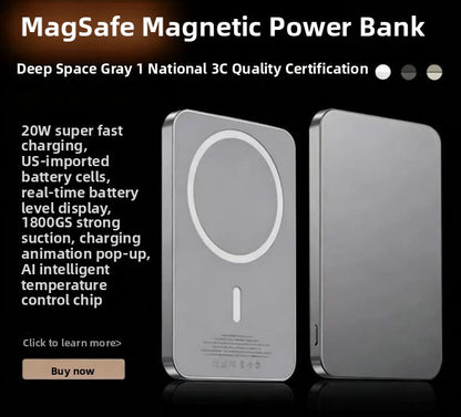 SnapCharger MagSafe Wireless Power Bank – Snap & Charge Magnetic Portable Charger